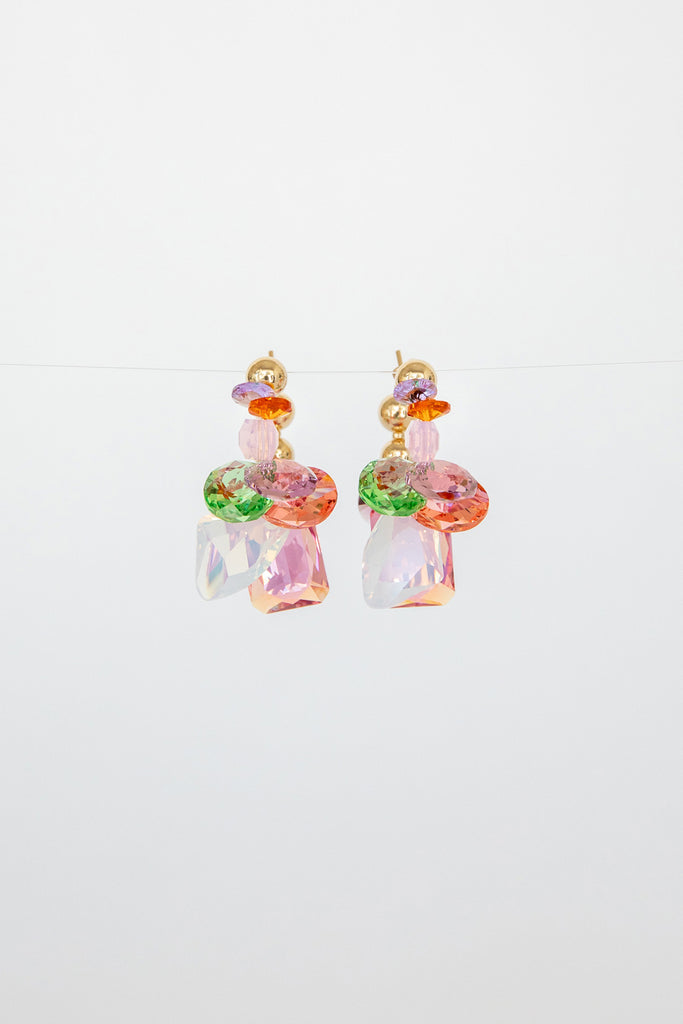 Tea Rose Earrings by Abacus Row Handmade Jewelry