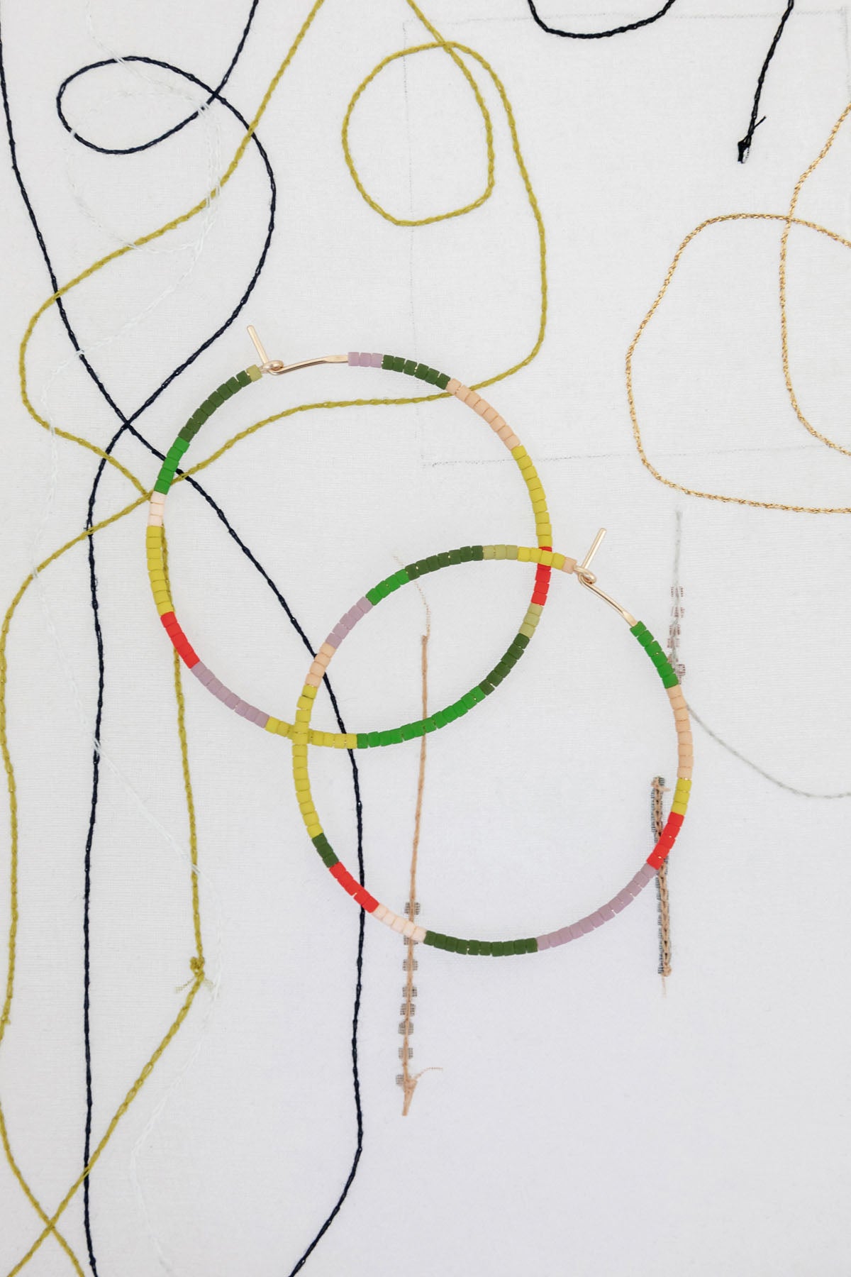 Large Mountain Voyage Hoop Earrings at Abacus Row