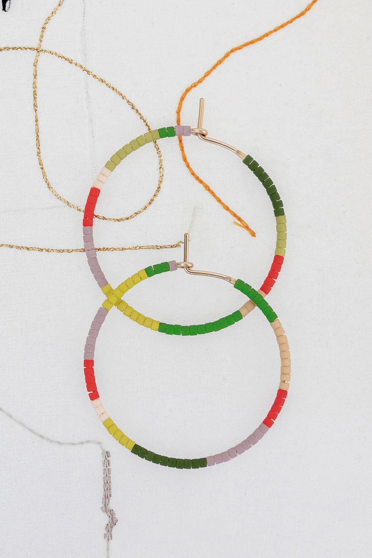 Small Mountain Voyage Hoop Earrings at Abacus Row