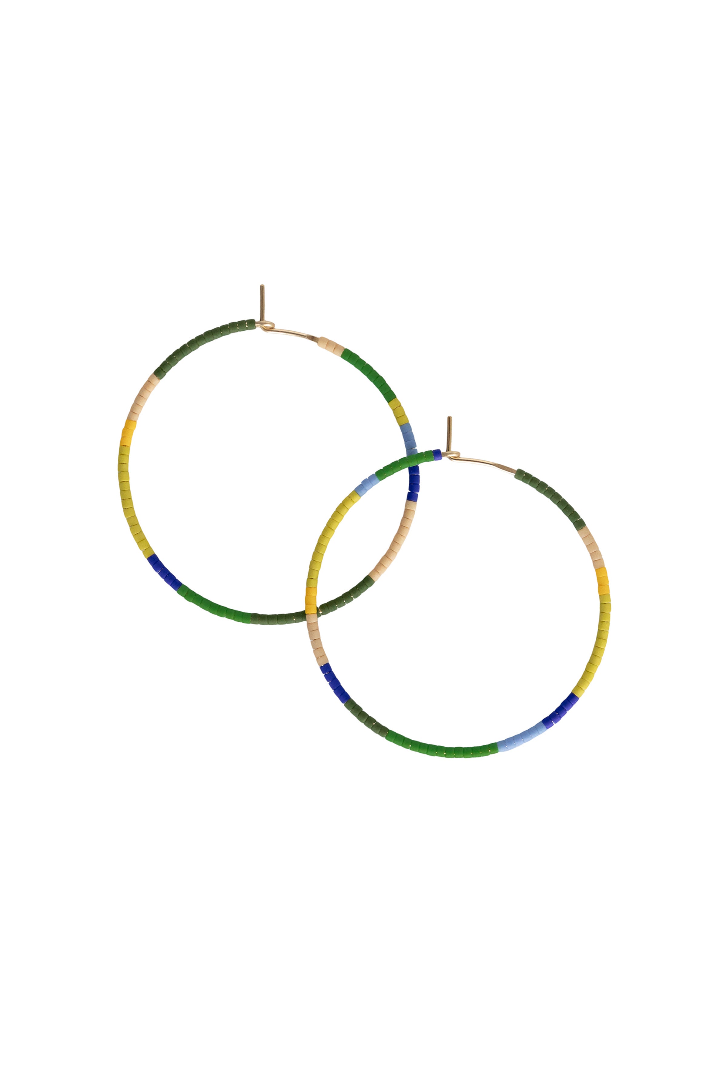 Large Ocean Voyage Hoop Earrings at Abacus Row