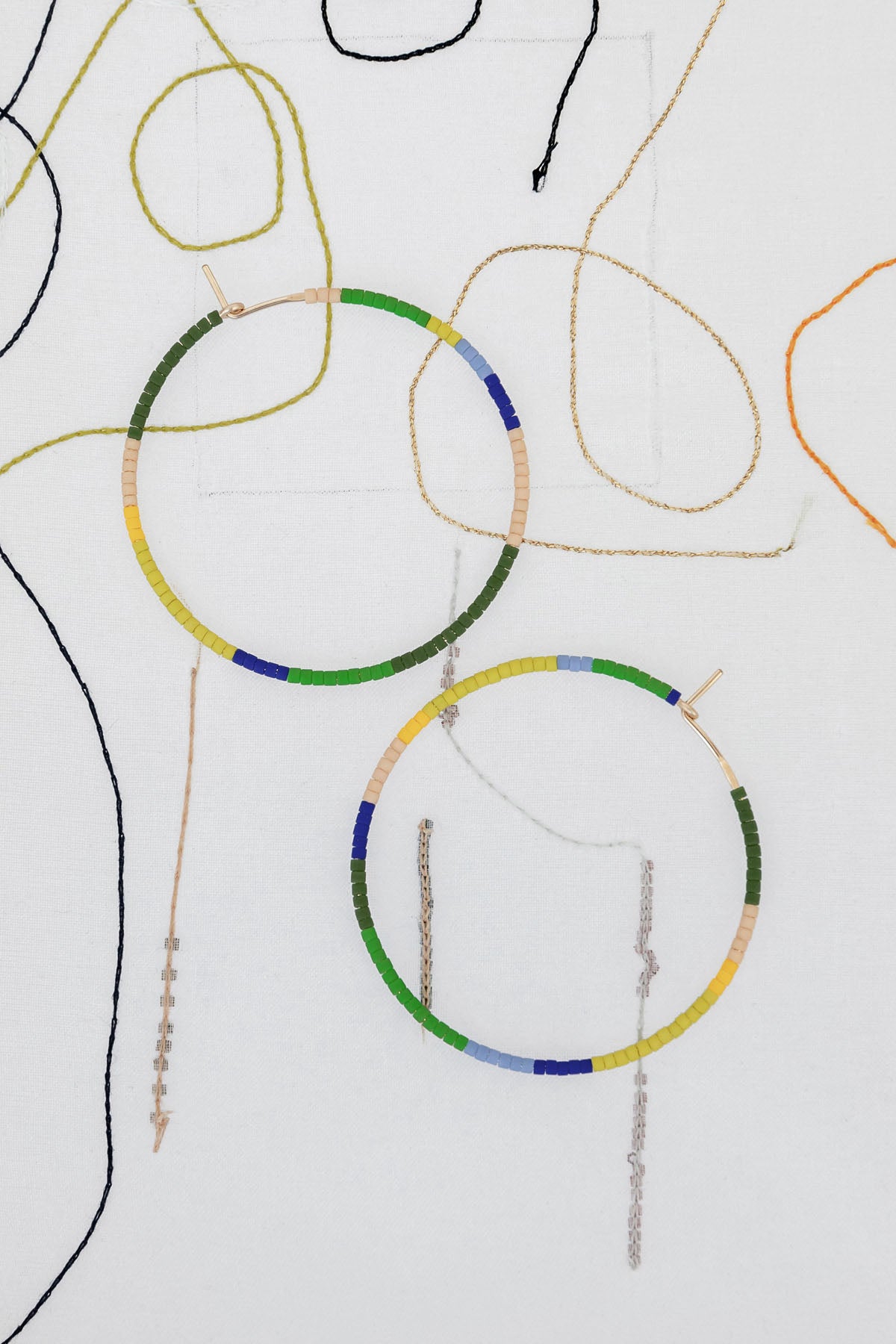Large Ocean Voyage Hoop Earrings at Abacus Row