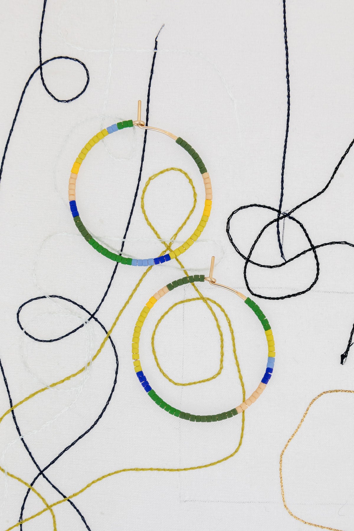 Small Ocean Voyage Hoop Earrings at Abacus RowSmall Ocean Voyage Hoop Earrings at Abacus Row