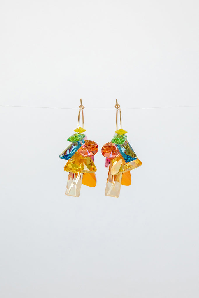Zinnia Earrings by Abacus Row Handmade Jewelry