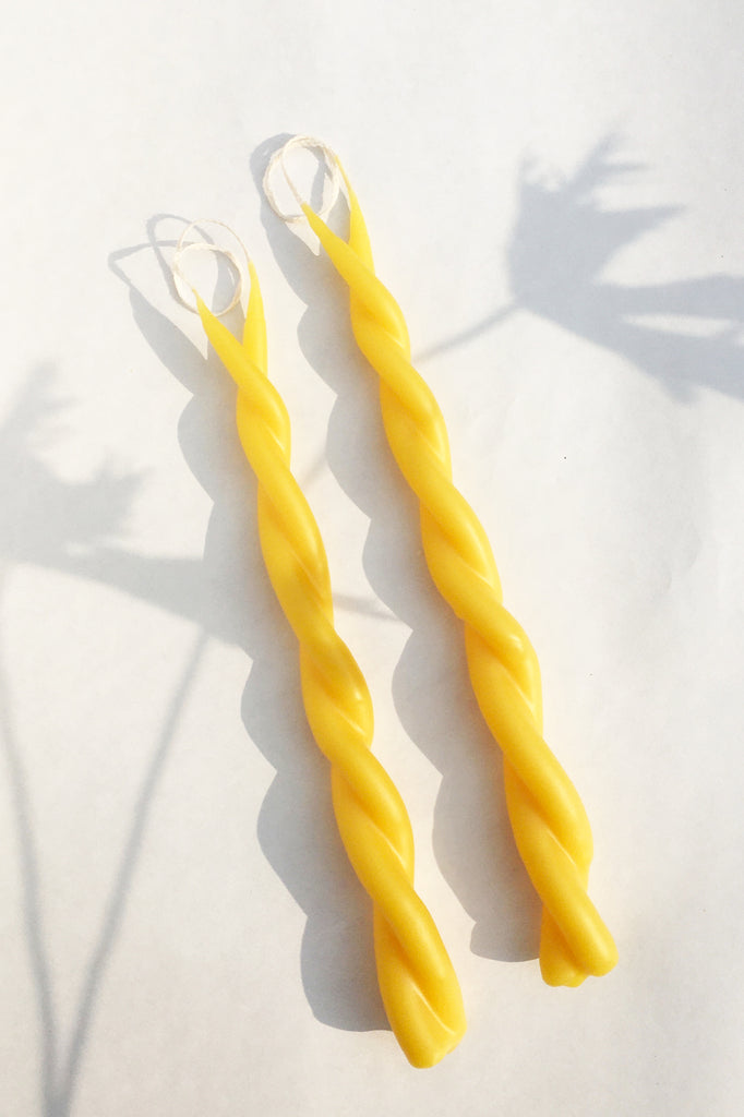 Candles – Beeswax Twin Flames Pair