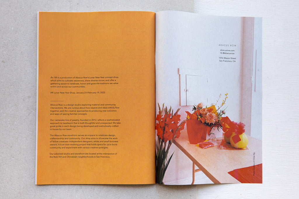 Ăn Tết Zine for Luna New Year 2022 at Abacus Row Handmade Jewelry