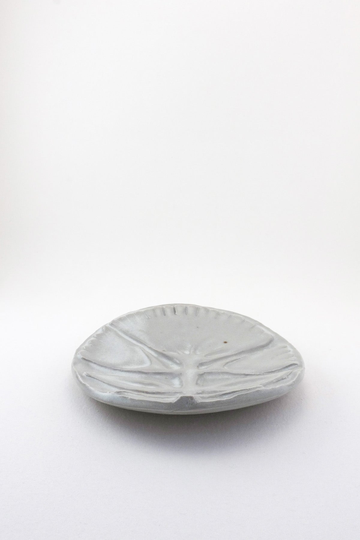 Medium Carved Floral Dish by Ariel Clute