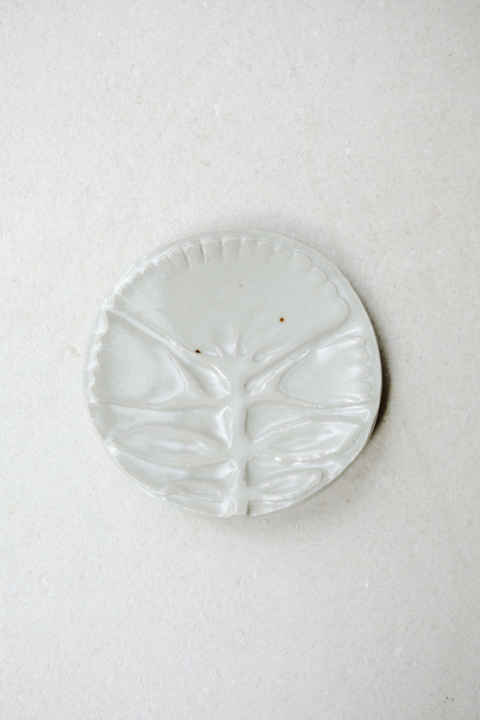 Medium Carved Floral Dish by Ariel Clute