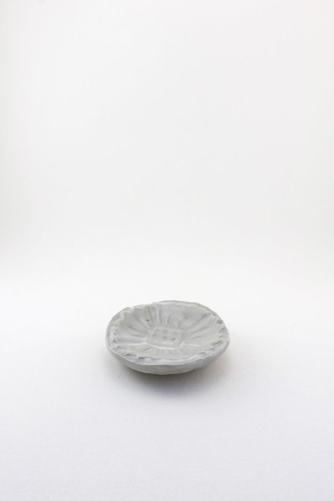 Small Carved Floral Dish by Ariel Clute