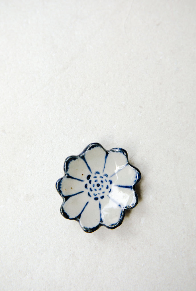 Extra Small Painted Floral Dish by Ariel Clute
