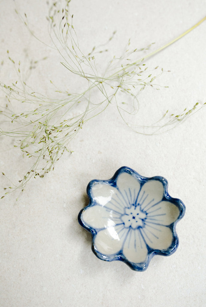 Extra Small Painted Floral Dish by Ariel Clute