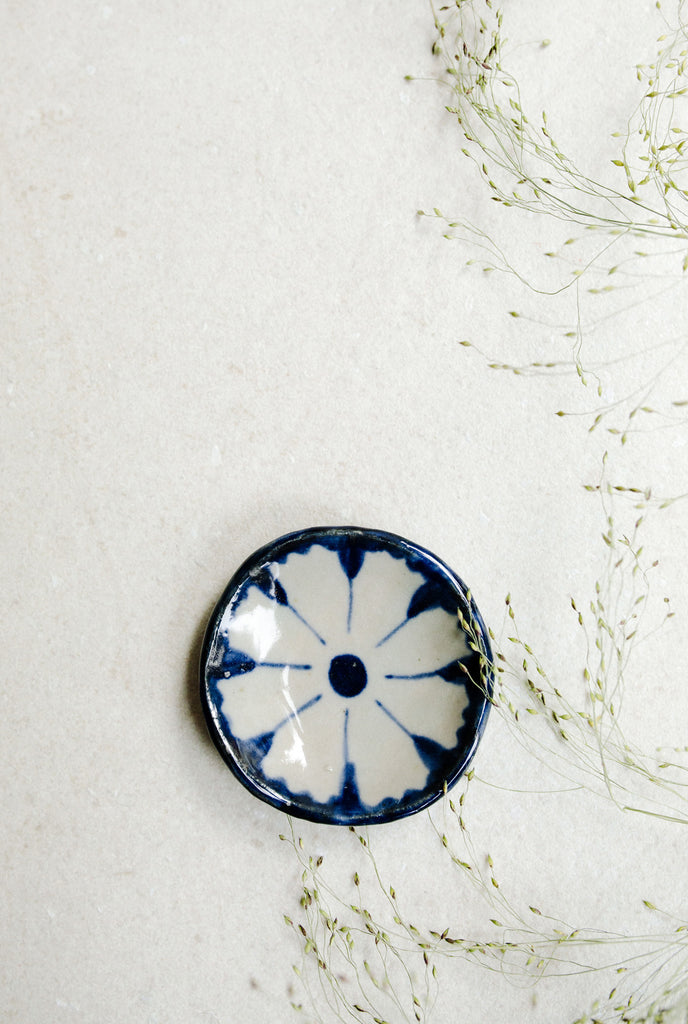Extra Small Painted Floral Dish by Ariel Clute