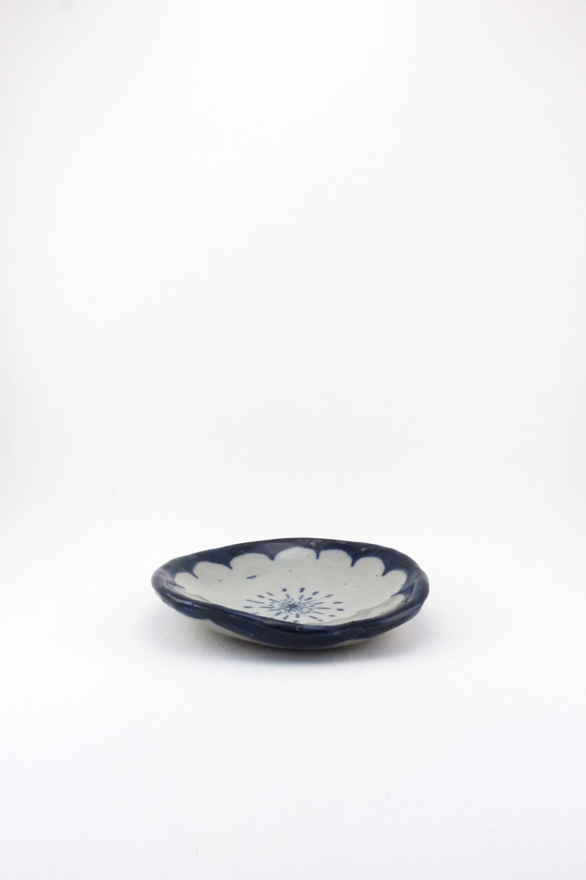 Medium Painted Floral Dish by Ariel Clute