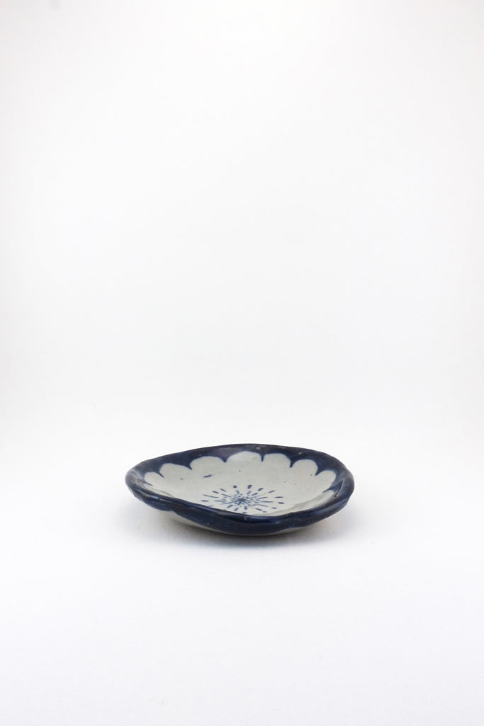 Medium Painted Floral Dish by Ariel Clute