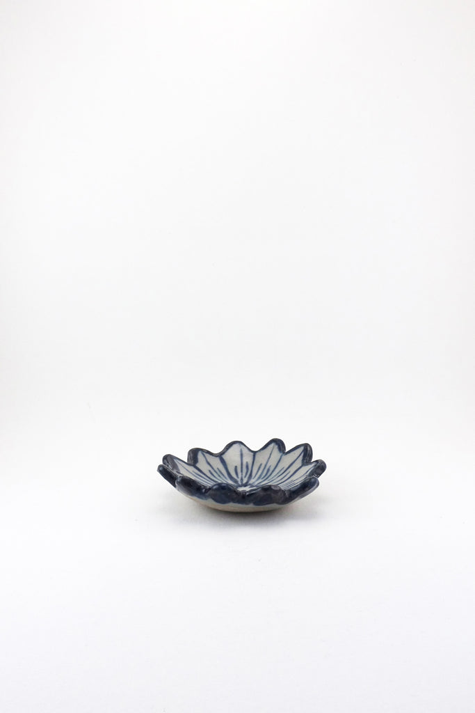 Small Painted Floral Dish by Ariel Clute