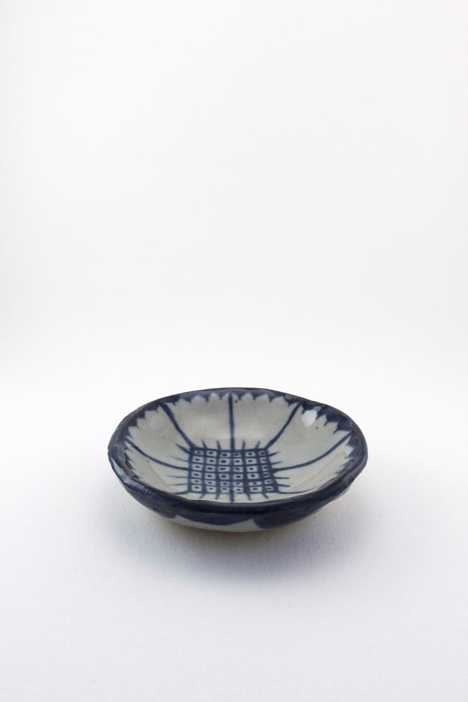 Small Painted Floral Dish by Ariel Clute