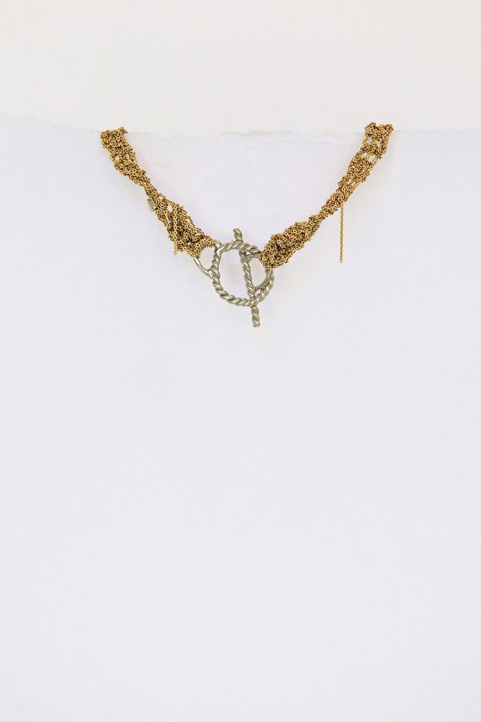 Gold Baby Tee Necklace by Arielle de Pinto at Abacus Row Jewelry