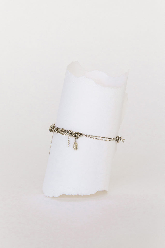 Silver Bare Chain Bracelet by Arielle de Pinto at Abacus Row Jewelry