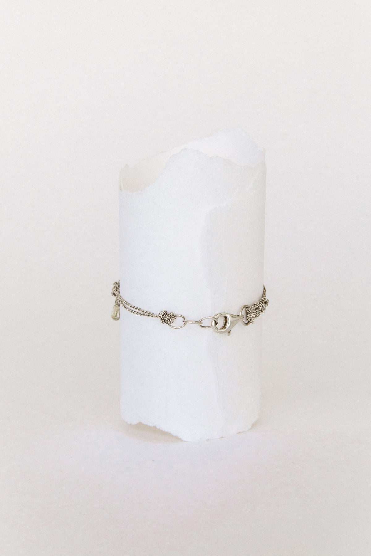 Silver Bare Chain Bracelet by Arielle de Pinto at Abacus Row Jewelry
