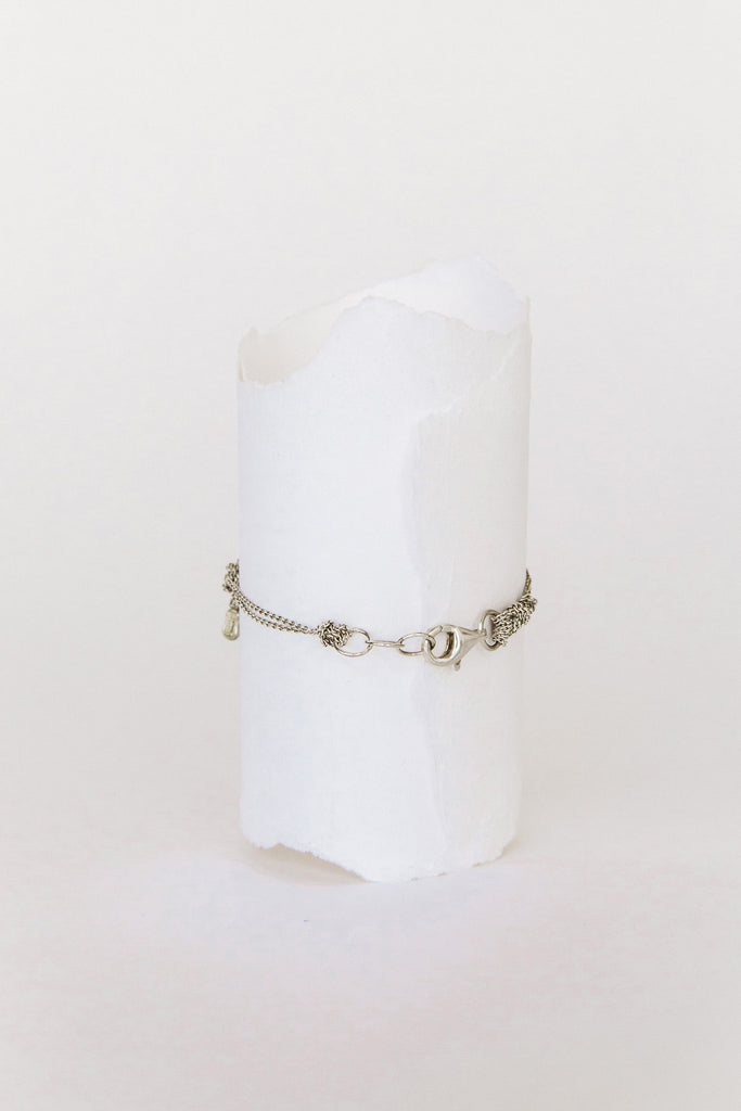 Silver Bare Chain Bracelet by Arielle de Pinto at Abacus Row Jewelry