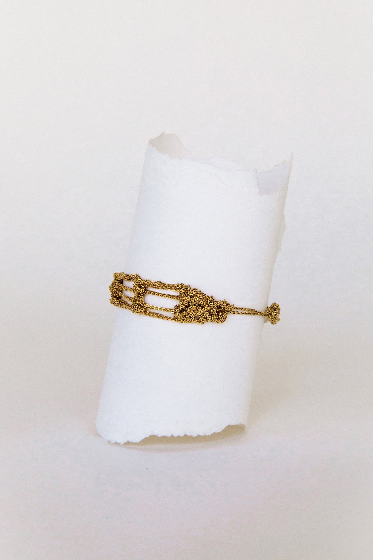 Gold Bare Frame Bracelet by Arielle de Pinto at Abacus Row Jewelry