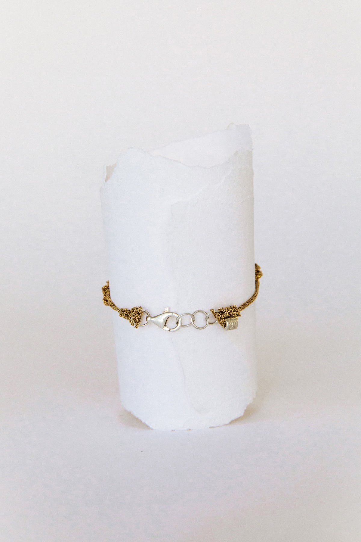Gold Bare Frame Bracelet by Arielle de Pinto at Abacus Row Jewelry