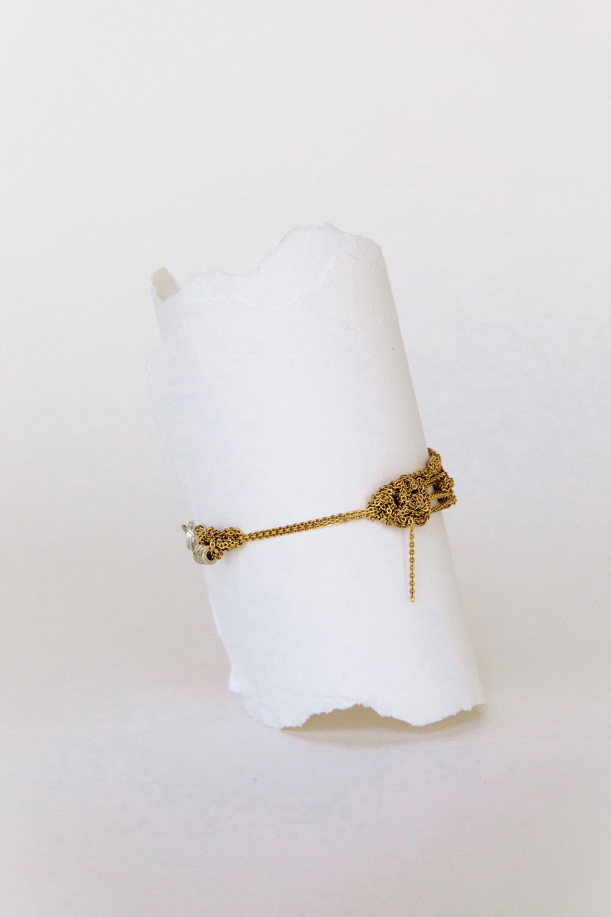 Gold Bare Frame Bracelet by Arielle de Pinto at Abacus Row Jewelry