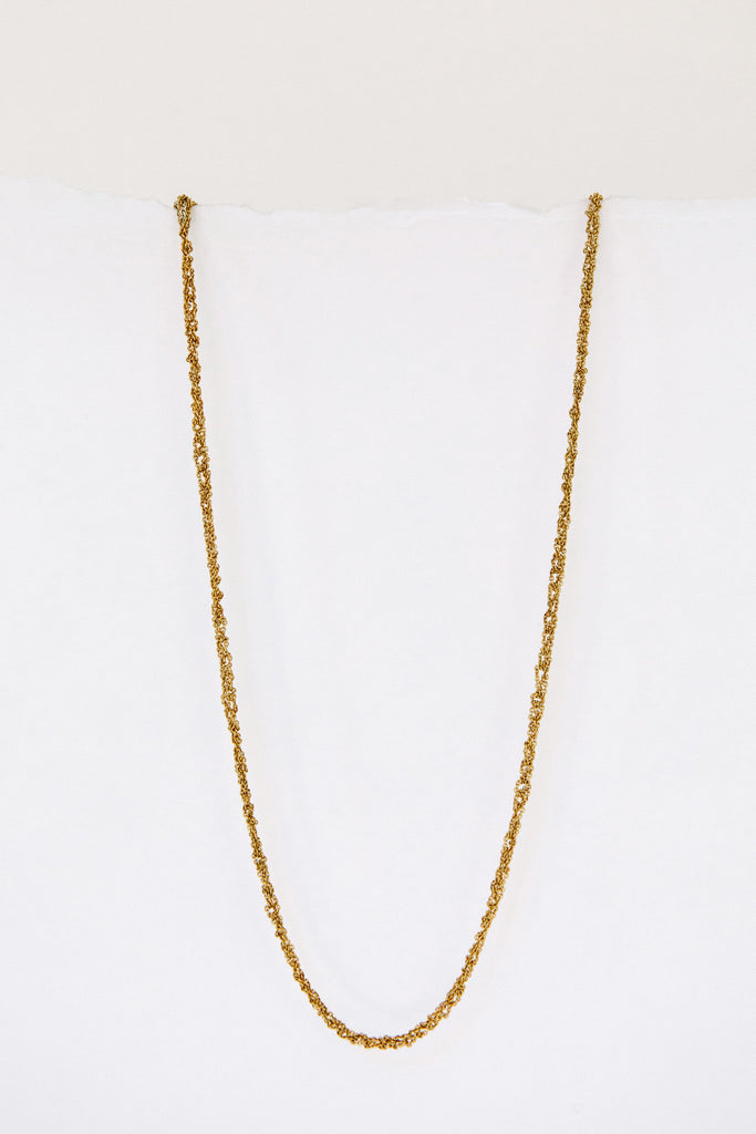 Silver + Gold Simple Necklace by Arielle de Pinto at Abacus Row