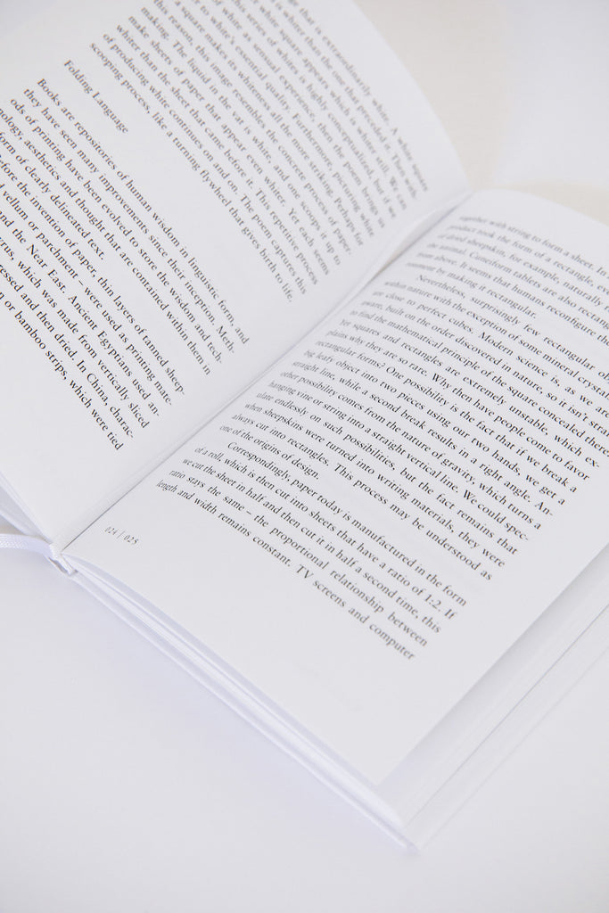 White Book by Kenya Hara at Abacus Row Handmade Jewelry