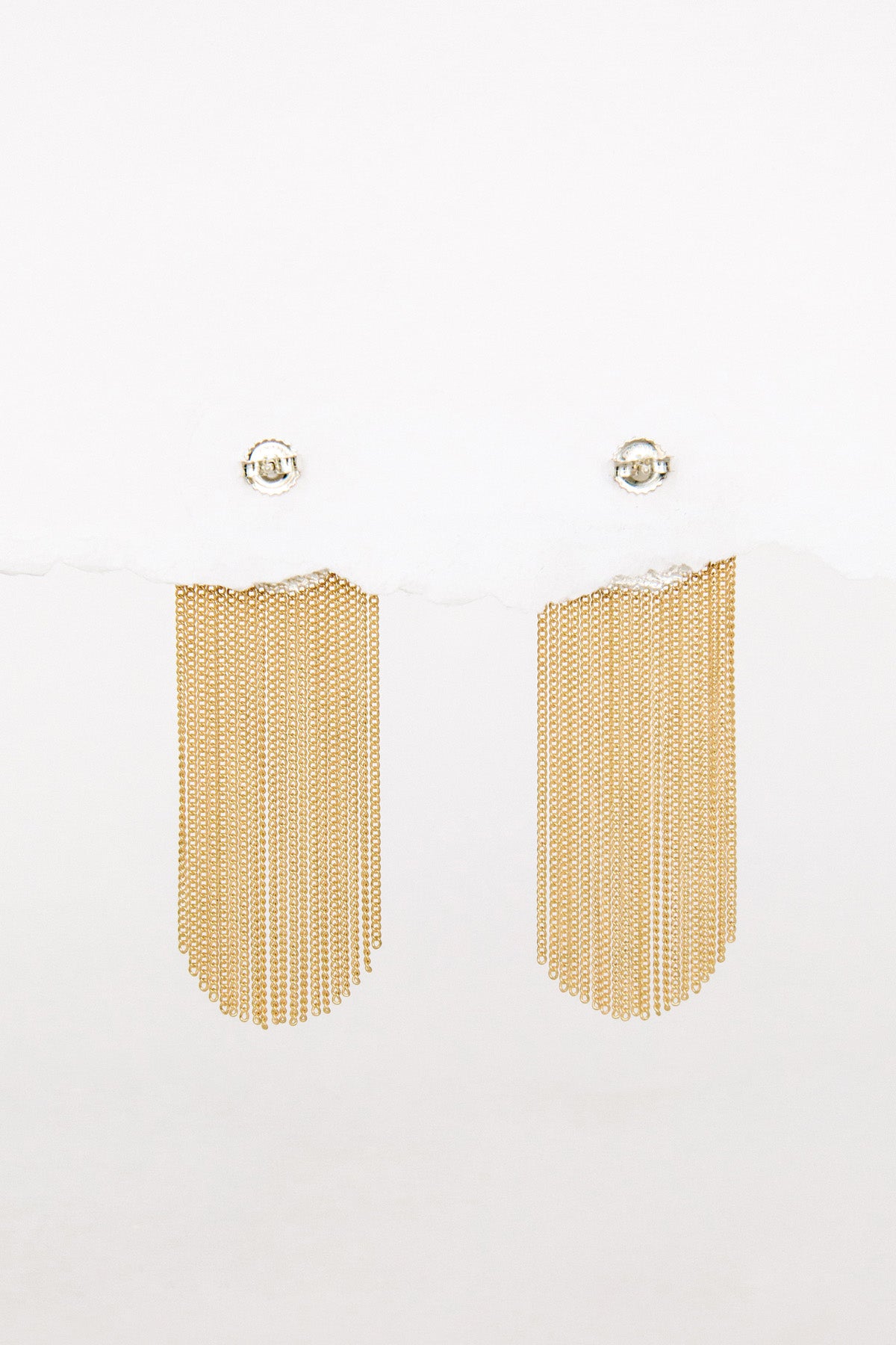Brass Dot Earrings by Hannah Keefe