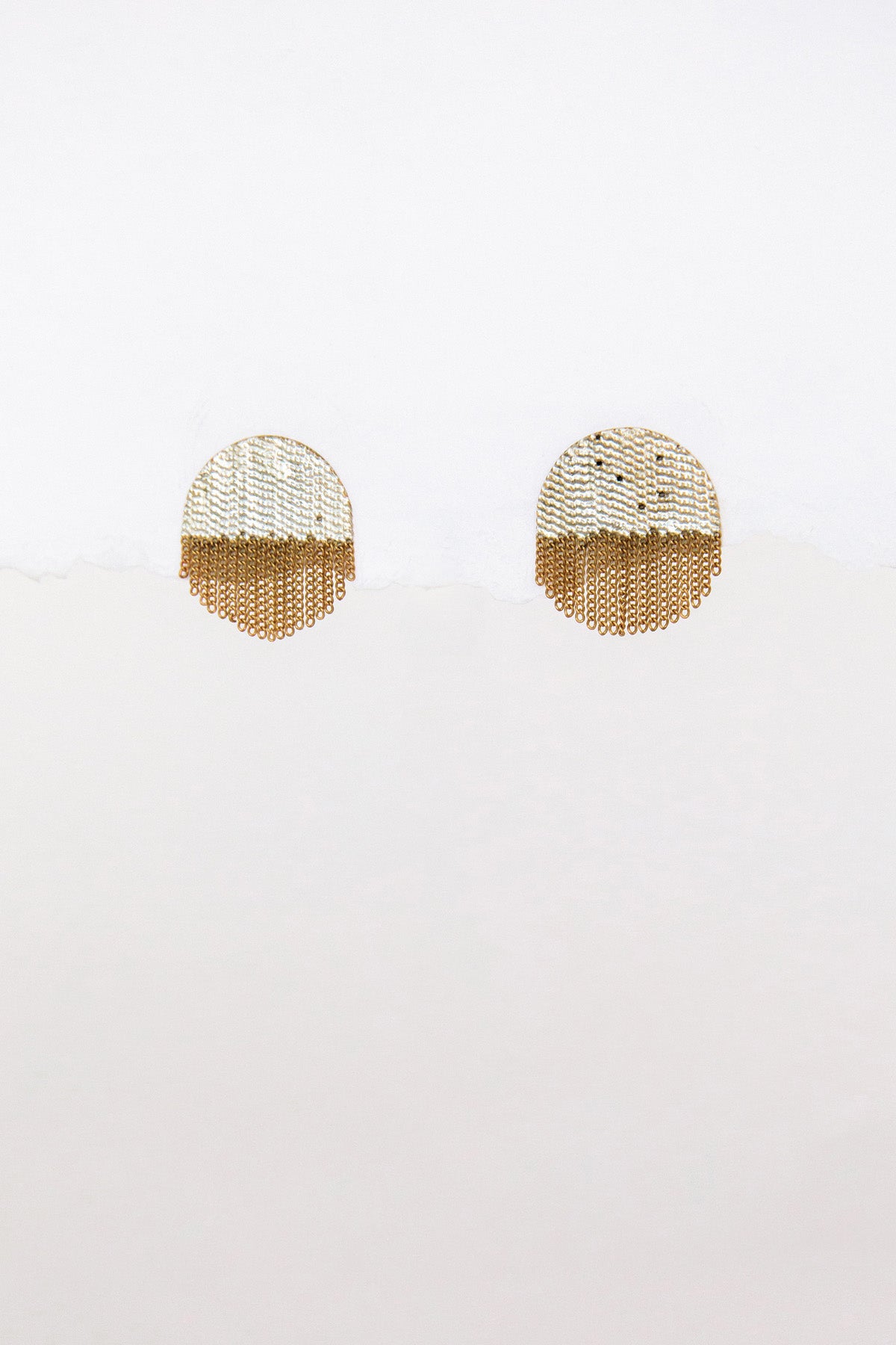 Half Circle Stud Earrings by Hannah Keefe at Abacus Row