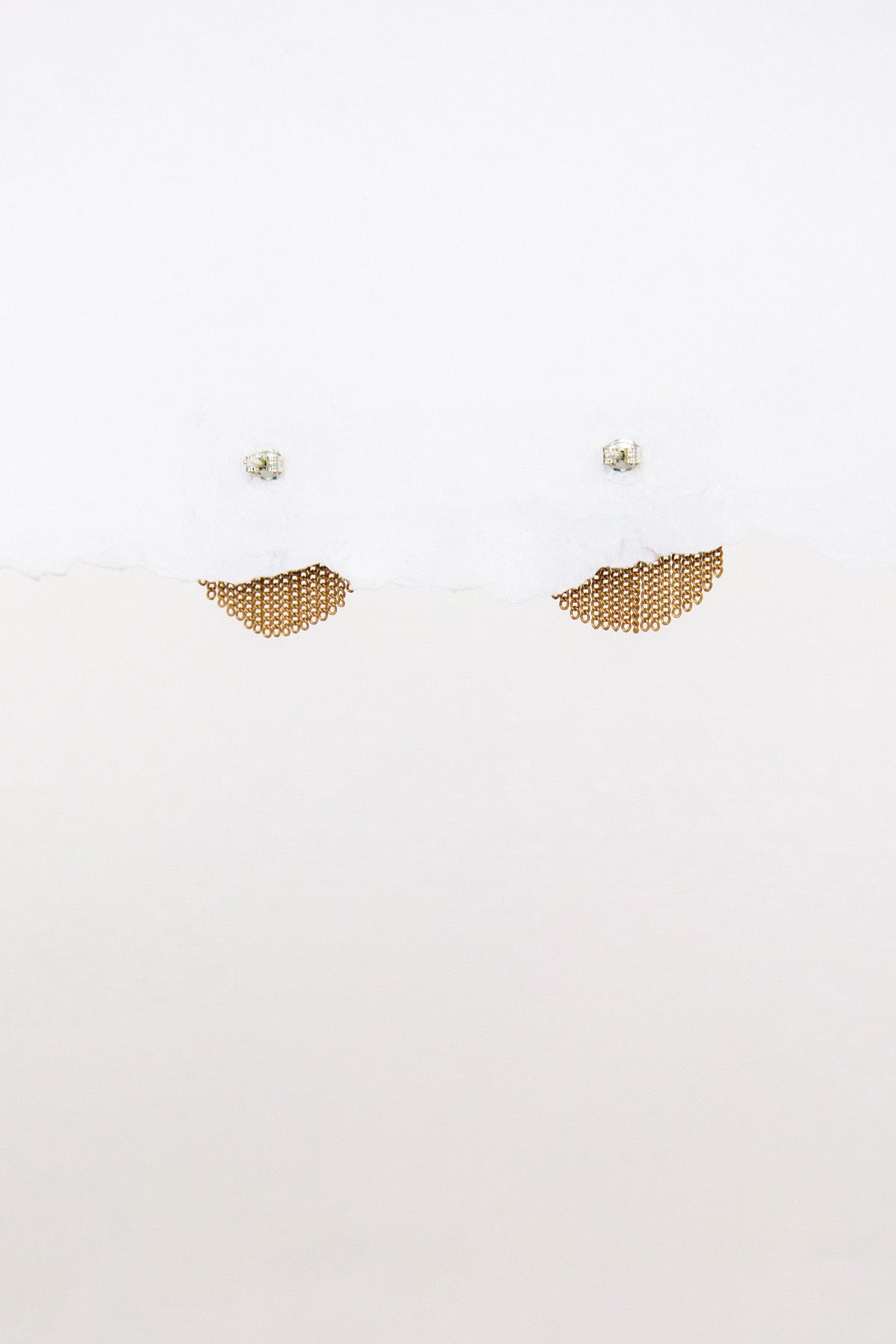 Half Circle Stud Earrings by Hannah Keefe