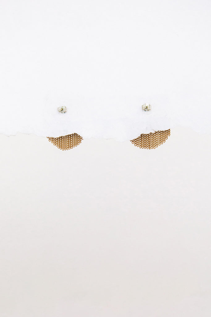 Half Circle Stud Earrings by Hannah Keefe