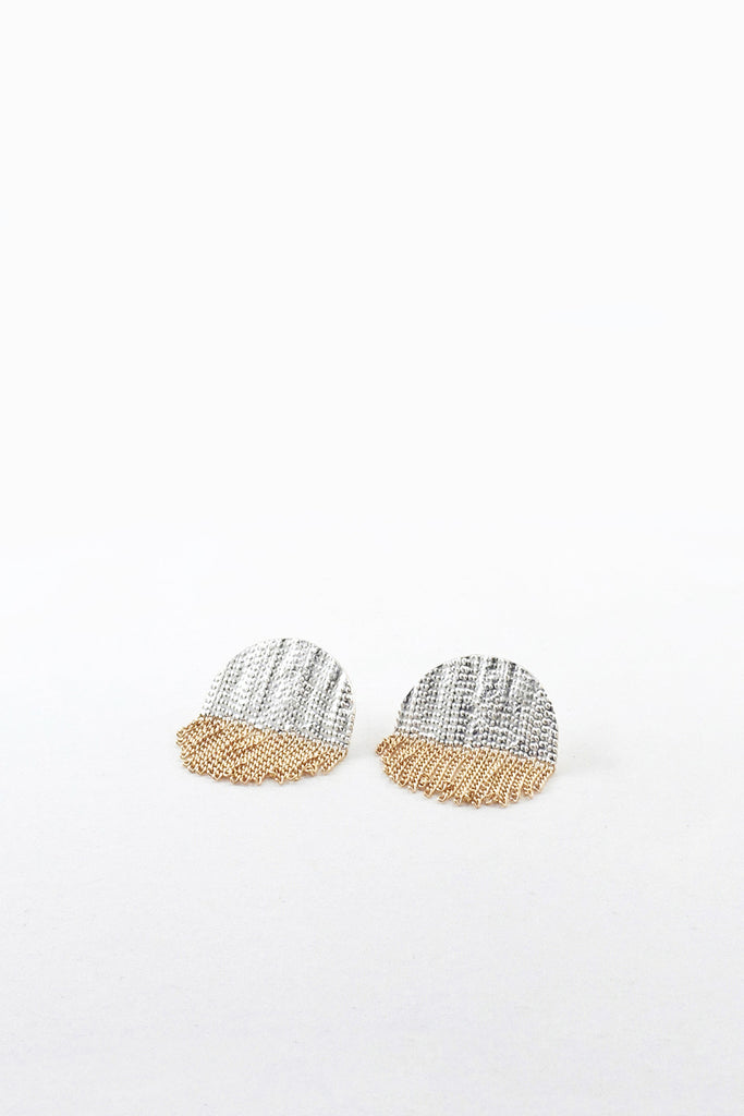 Half Circle Stud Earrings by Hannah Keefe