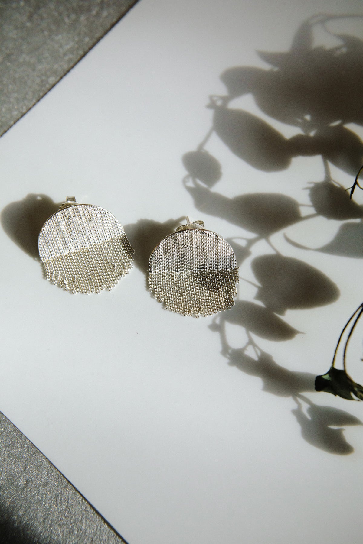 Half Circle Stud Earrings by Hannah Keefe