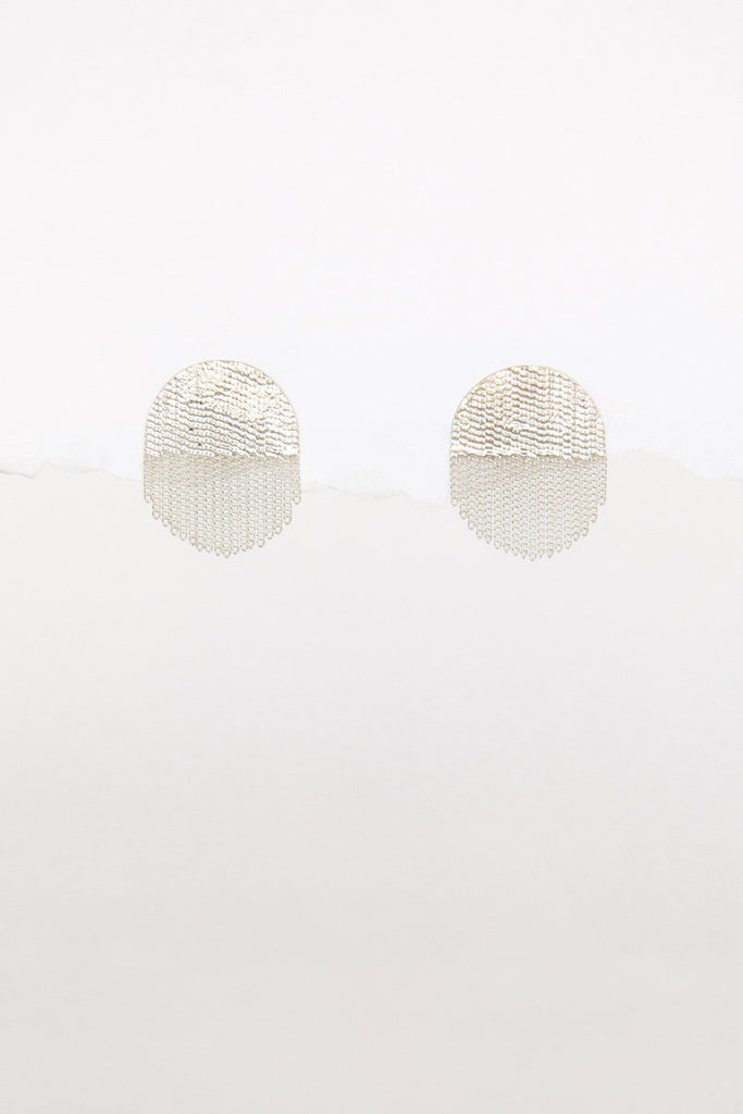 Half Circle Stud Earrings by Hannah Keefe