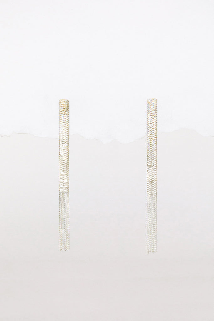 Silver Post Earrings by Hannah Keefe