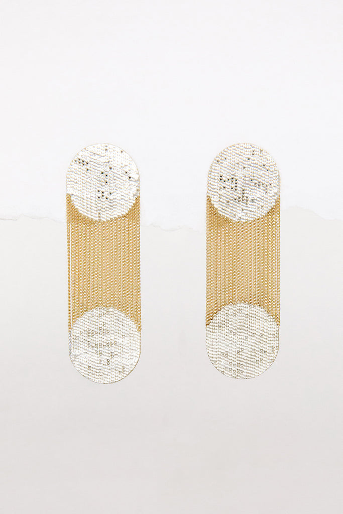 Two Dot Earrings by Hannah Keefe at Abacus Row Jewelry