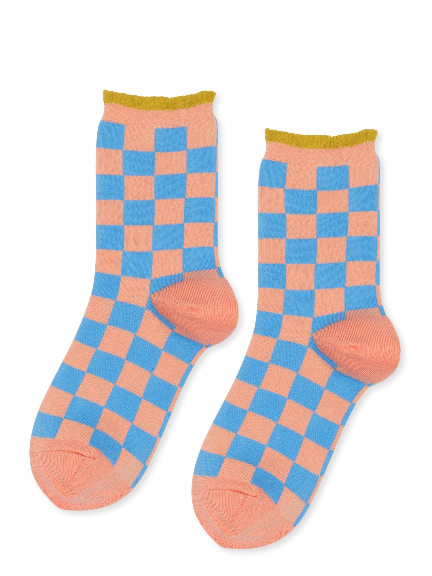 Hansel from Basel Peach Arcade Crew Socks at Abacus Row Jewelry