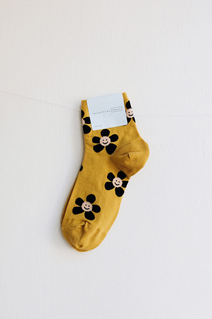 Hansel from Basel Lolo Short Crew Socks - Mustard