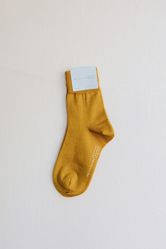 Hansel from Basel Trouser Crew Socks - Maize