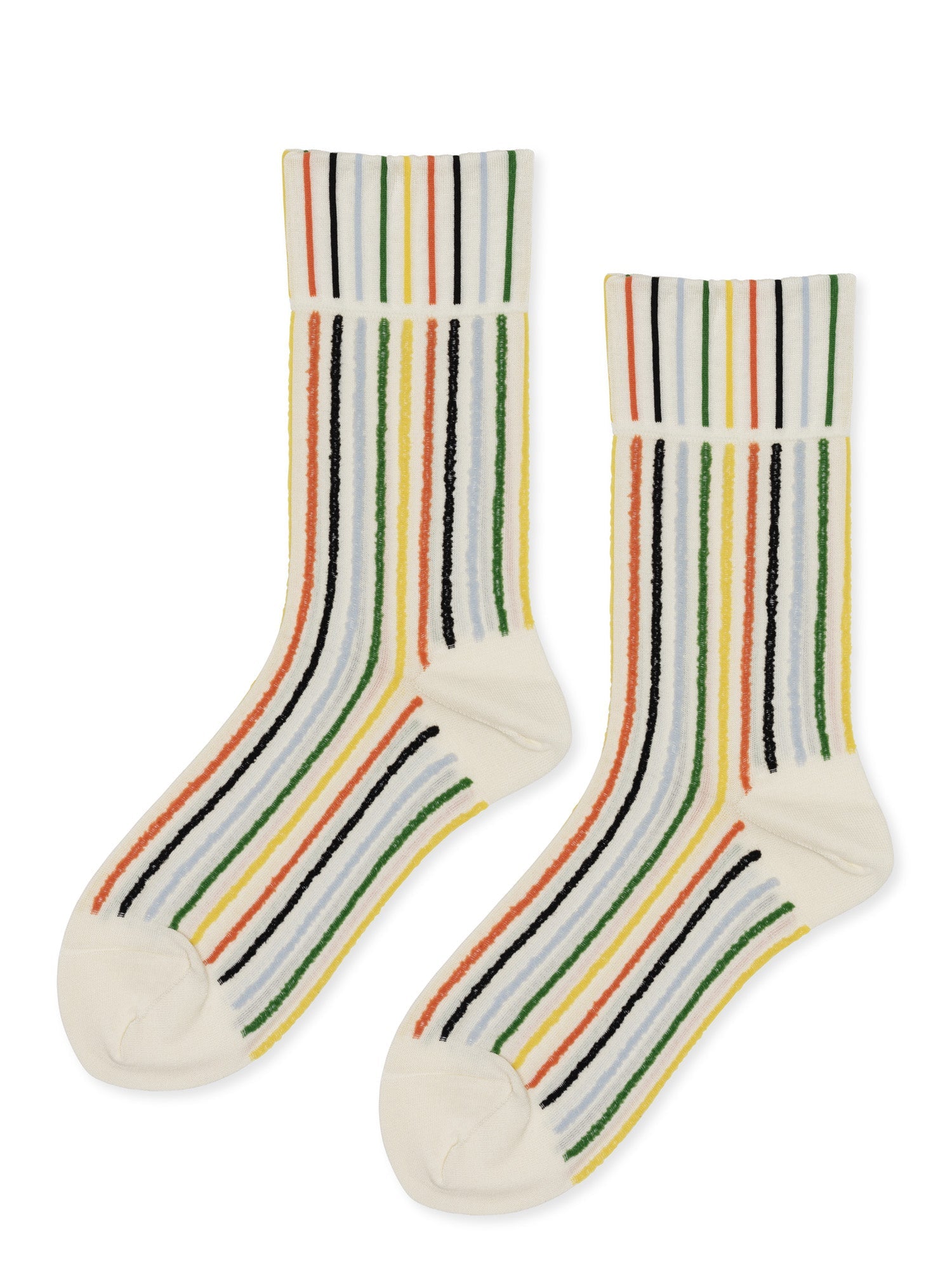 Terry Towel Crew Socks - ivory