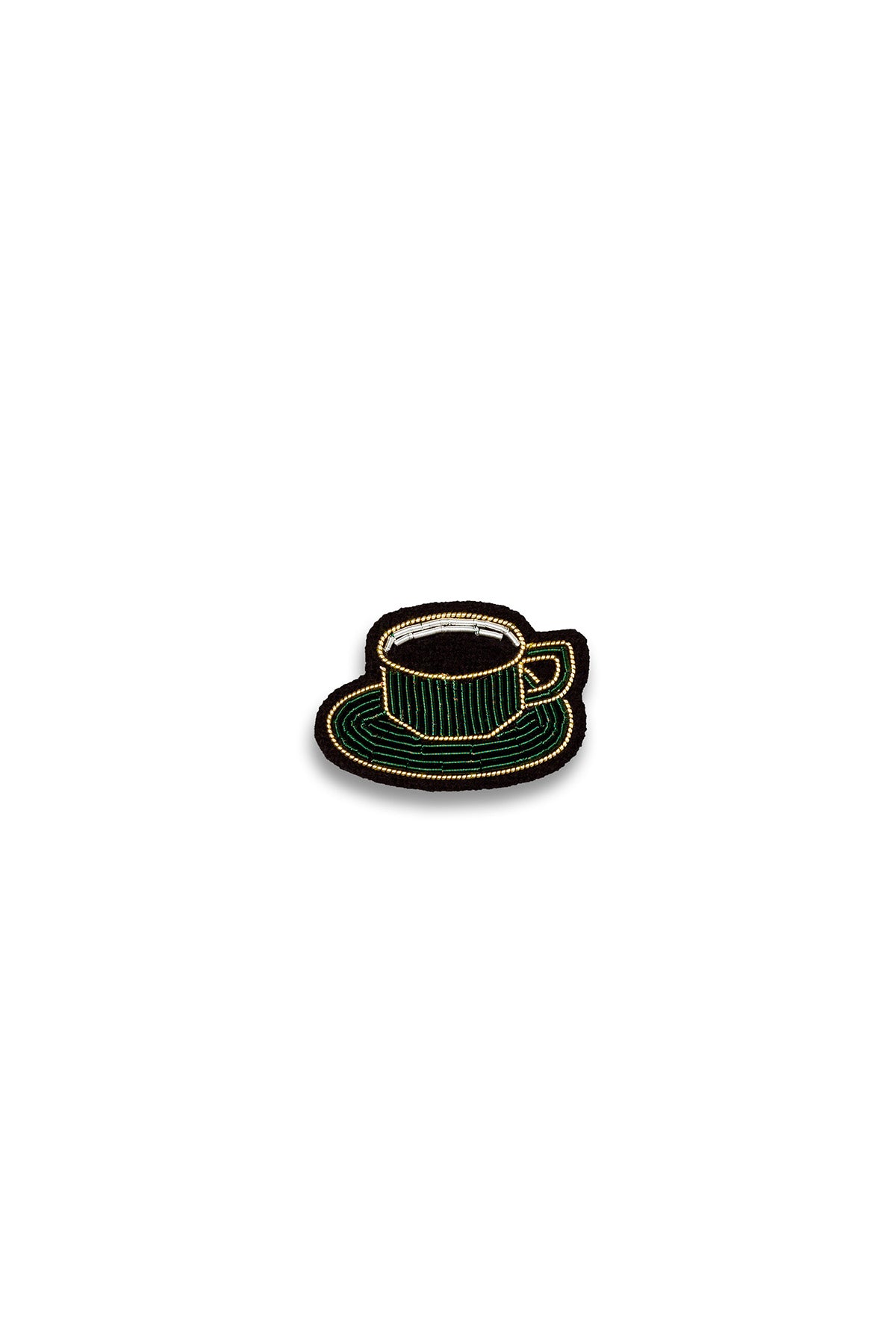 Cup of Coffee Brooch by Macon et Lesquoy at Abacus Row Jewelry