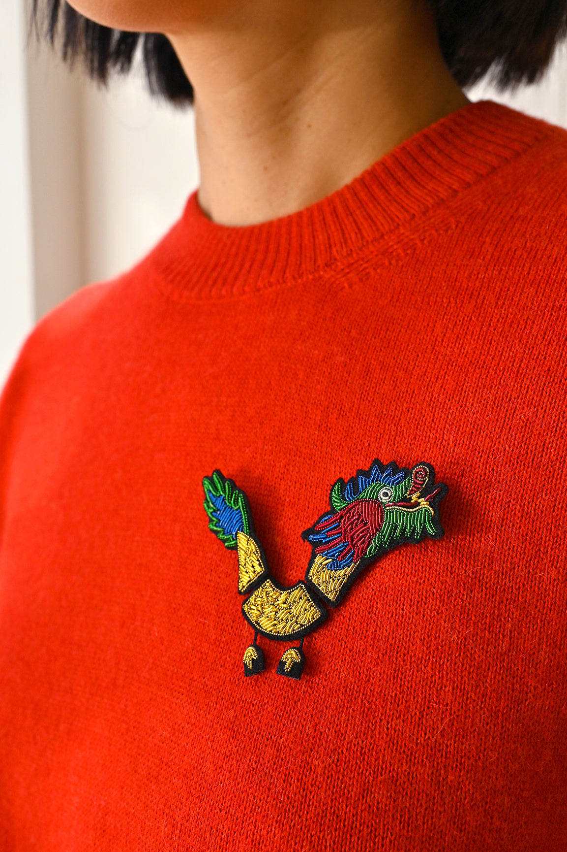 Large Dragon Brooch by Macon et Lesquoy at Abacus Row Handmade Jewelry