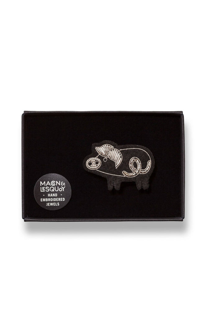 Pig Brooch by Macon et Lesquoy at Abacus Row Handmade Jewelry