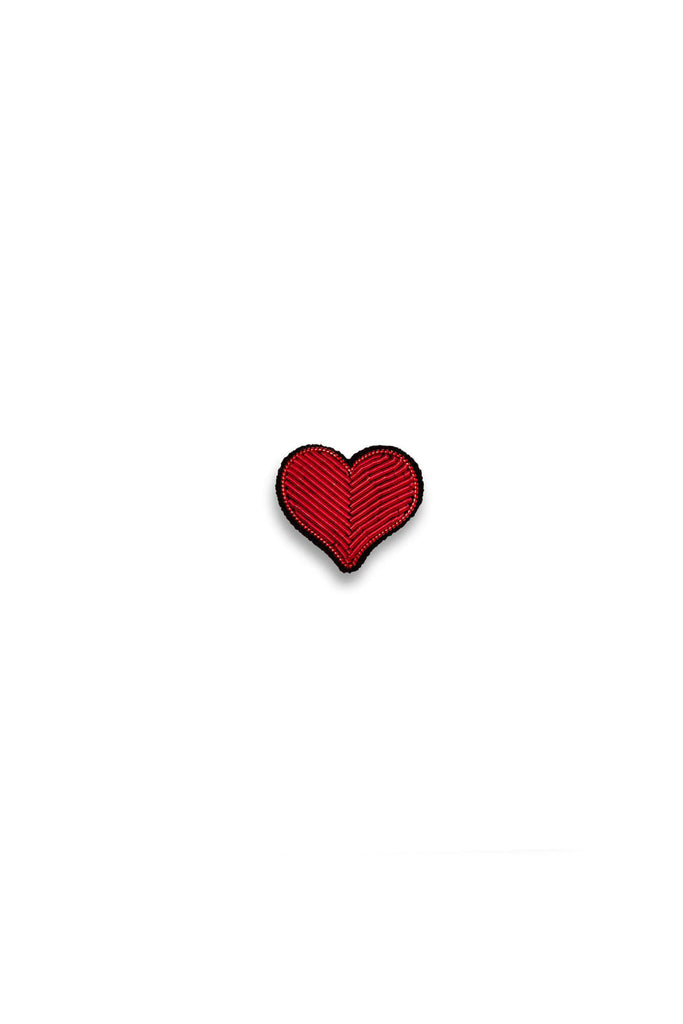 Red Heart Brooch by Macon et Lesquoy at Abacus Row Handmade Jewelry