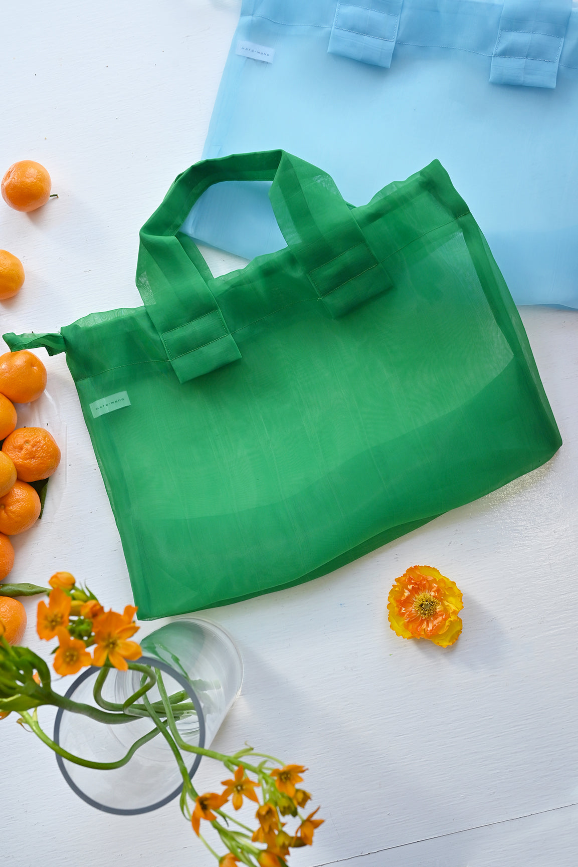 Small Green Mate-Mono See Through Bag at Abacus Row