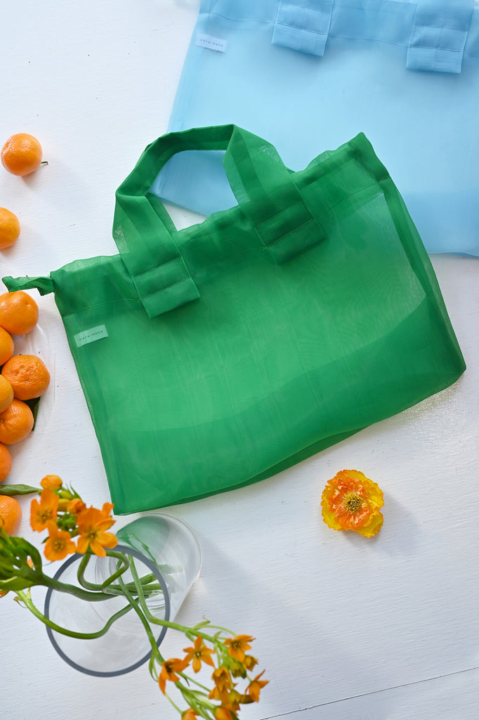 Small Green Mate-Mono See Through Bag at Abacus Row