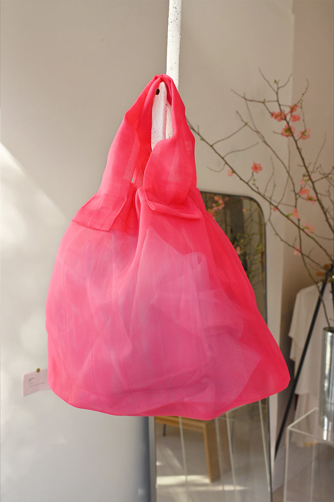 Small Pink Mate-Mono See Through Bag at Abacus Row Handmade Jewelry