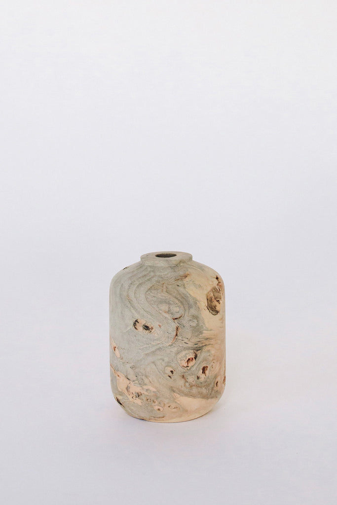 Buckeye Burl Vase by Melanie Abrantes at Abacus Row