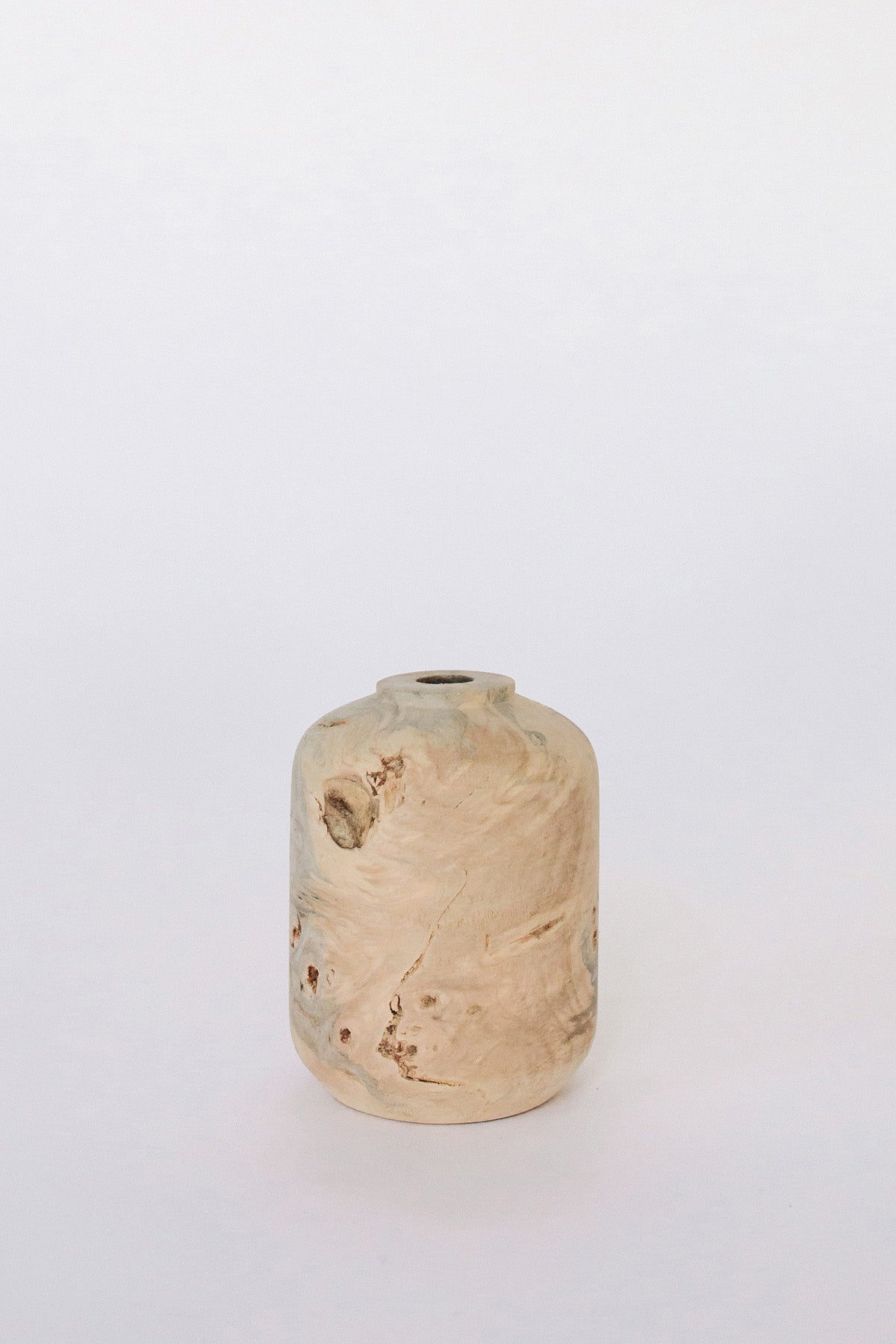 Buckeye Burl Vase by Melanie Abrantes at Abacus Row